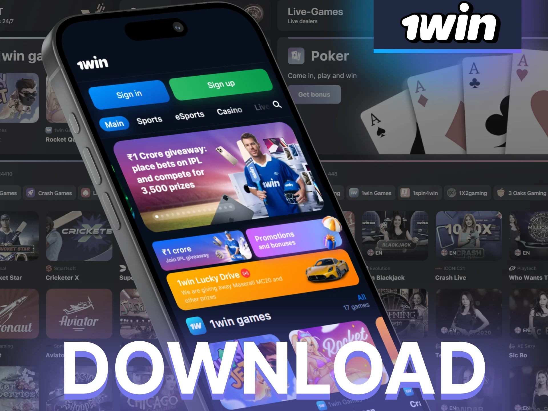 Find out how to download the 1win app on your Android device.